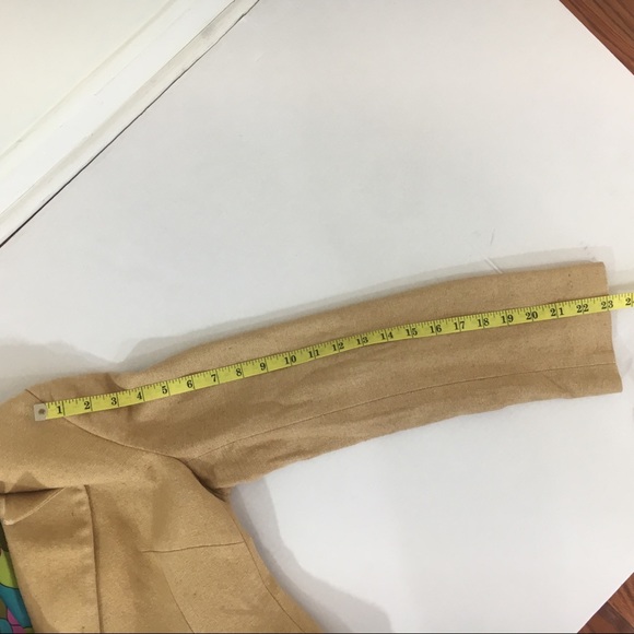 Vintage D&G Dolce & Gabbana Tan Linen blazer 32 10 - Picture 5 of 7